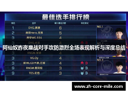 阿仙奴昨夜鏖战对手攻防激烈全场表现解析与深度总结